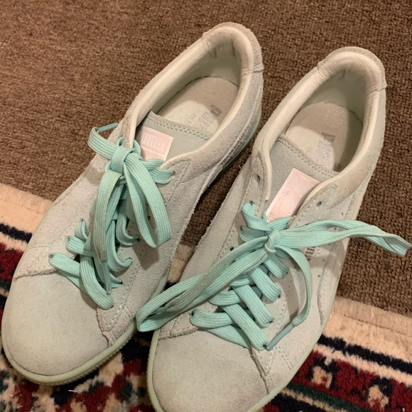 PUMA SUADE TEAL/size 7/GREAT COLOR - Picture 6 of 10